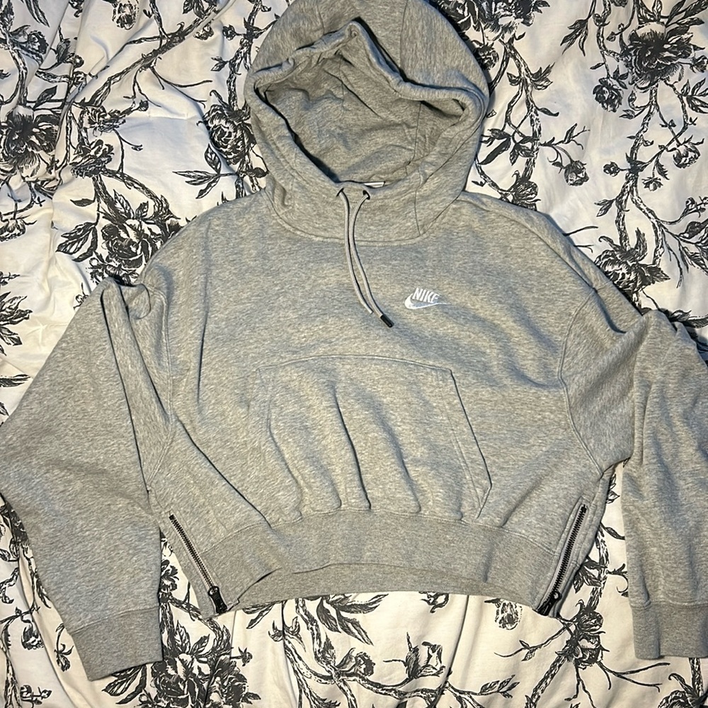 XS Nike Essentials Side Zip Cropped Hoodie